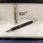 AAA Copy Mont Blanc Meisterstuck Around the World in 80 Days Doue Rollerball Pen 164 Red&Silver Pens